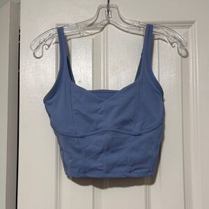 Gilly Hicks Dusty Blue Crop Top